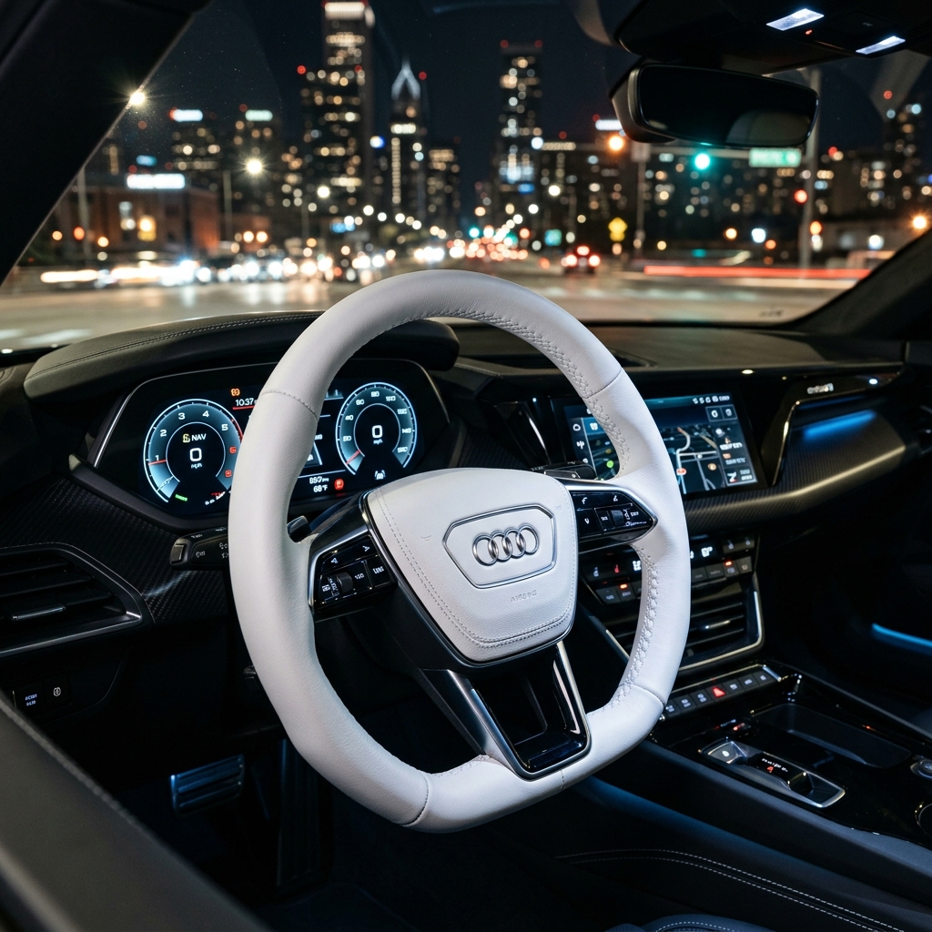 You Just Installed the EASIEST Steering Wheel Cover EVER! & (White Leather Edition) 🌃
